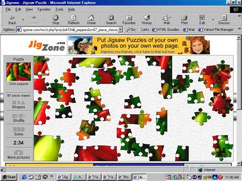 Www jigzone com - Online Jigsaw Puzzles. A new Puzzle-of-the-day every day. Puzzle sizes from 6 to 247 pieces. Embed jigsaw puzzles into your own web pages and blogs. Free online jigsaw puzzles with thousands of beautiful pictures and puzzle cuts. Control the level of difficulty for fun by all the family, or a quick distraction at work, or boring days. 